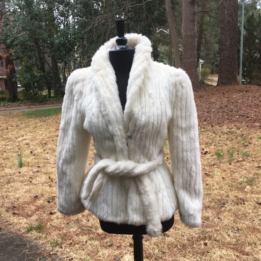 Rabbit coat.